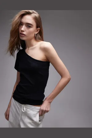 Topshop One shoulder tee in