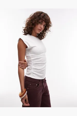& OTHER STORIES Jersey tank top with ruche side detail in