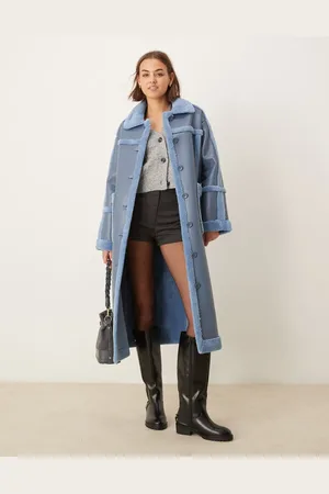 The Frolic Exclusive faux shearling maxi coat in