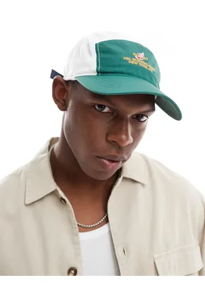 Ralph Lauren Run club P-wing logo nylon ripstop 5 panel cap in dark