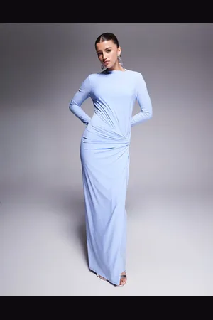 DASKA Twist front dress in soft