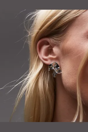 Topshop Stephy waterproof stainless steel statement earrings in