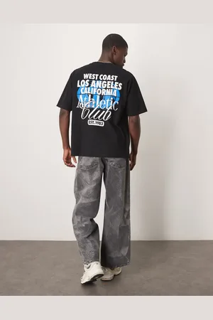 ASOS Oversized t-shirt with varsity graphic in