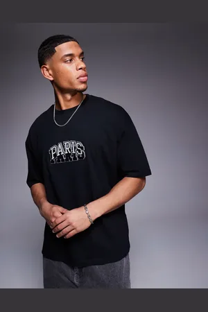 ASOS Oversized t-shirt with city chest embroidery in