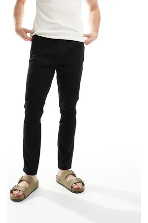 Brave Soul Cotton twill trousers with elasticated waist in