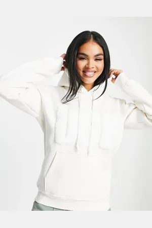 UGG Rey fuzzy logo hoodie in