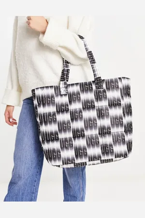 UGG Ellory puff tote bag in wavelength print