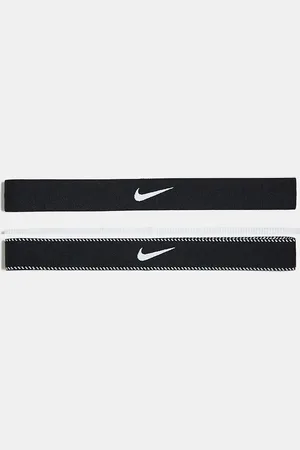 Nike Flex Classic wide headbands 3pk in and white and