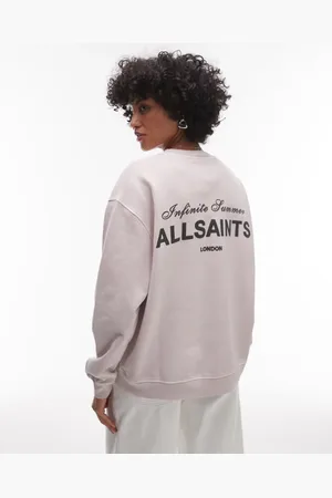 AllSaints Soleil etta sweat in lilac ash