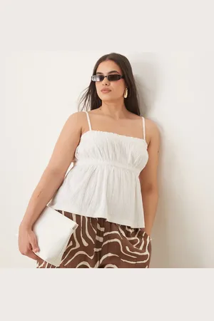 ASOS ASOS DESIGN Curve crinkle textured cami top in