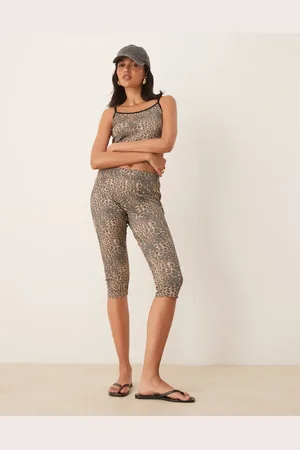 ASOS Leopard print capri legging co-ord