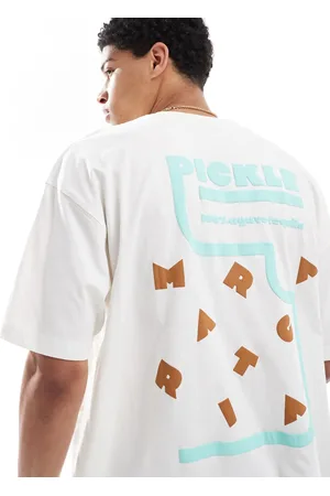 ASOS Oversized t-shirt with margarita graphic in off