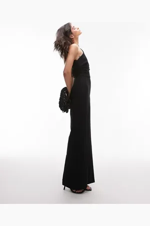 MANGO One shoulder jumpsuit in