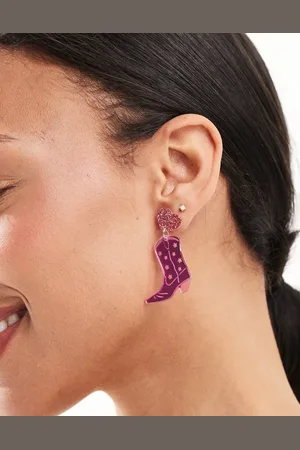 Pieces® Cowboy heart earrings in