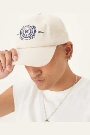 ASOS Spagliato logo cap in ecru