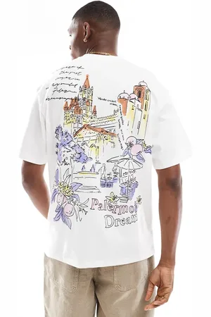 Bershka City printed t-shirt in