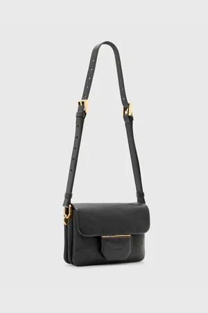 AllSaints Jupiter grain leather crossbody bag in
