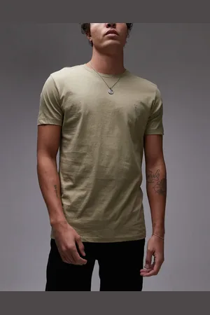 AllSaints Tonic crew t-shirt 3-pack in white brown green