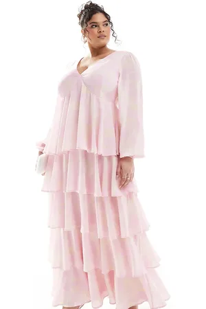 Pretty Lavish Ruffle maxi dress in floral