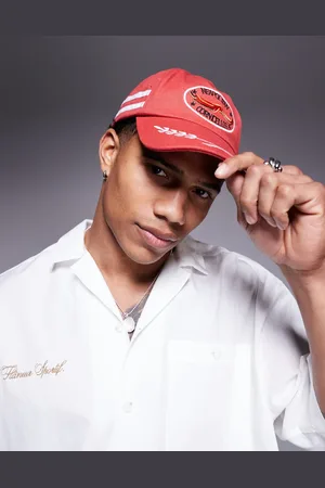 ASOS Badge cap with embroidery in