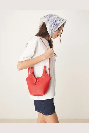 Ralph Lauren Play pebble leather small tote & crossbody in cherry