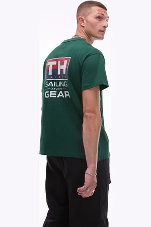 Tommy Hilfiger Sailing logo t-shirt in dark