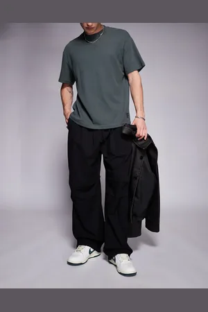 Bershka Parachute baggy trouser in