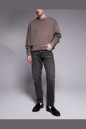 ASOS Tapered fit jeans in washed grey