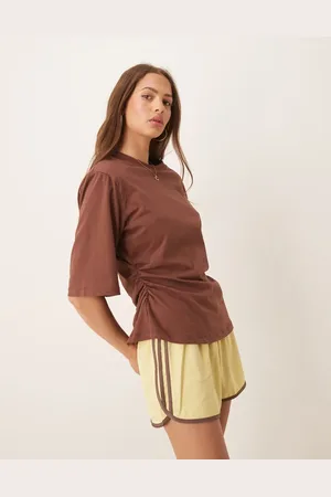 ASOS Cinched tee with shoulder pads in
