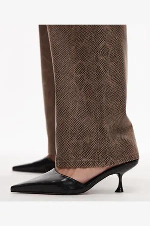 Topshop Dorota kitten heel pointed mule in