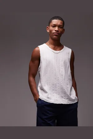 AllSaints Denver vest in chalk
