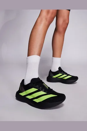 adidas Adidas Running Adizero EVO SL trainers in and neon yellow