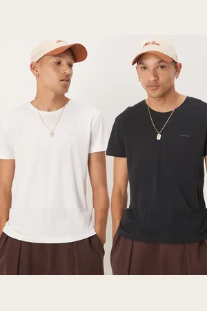 GANT 2 pack lounge tops with shield logo in and white