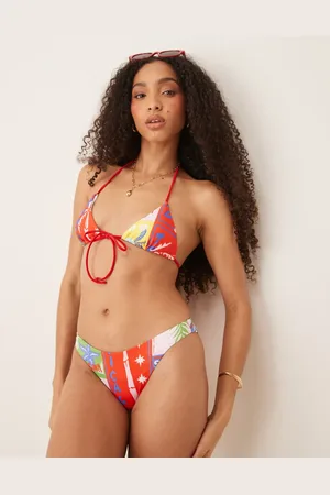 ASOS Trinny cheeky bikini bottom in paridiso print