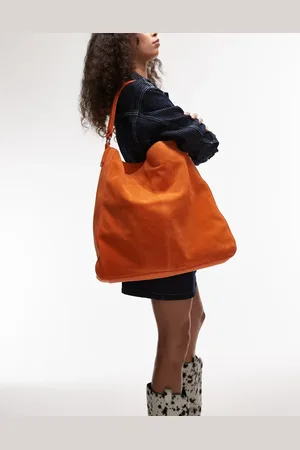 Topshop Sienna real leather shoulder bag in
