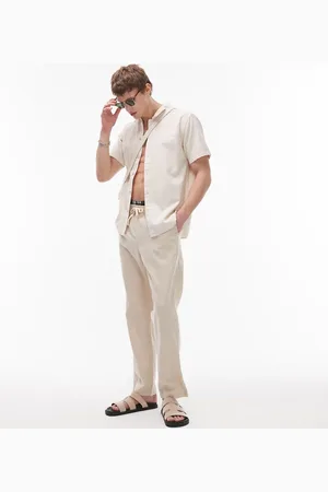Rhythm Linen jam trouser in cream