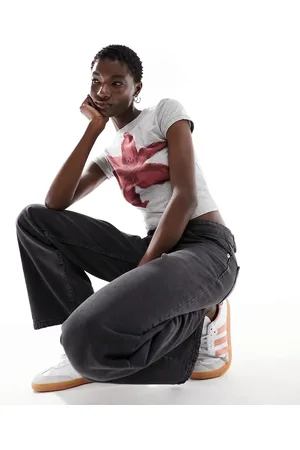Motel Parallel leg low rise jeans in vintage