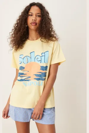 ASOS ASOS DEISGN regular fit t-shirt with soleil sun graphic in