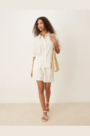 AWARE Textured relaxed short co-ord in
