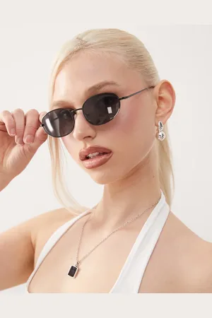 Weekday Oval metal sunglasses in