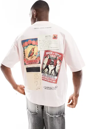 Bershka Postcards printed t-shirt in