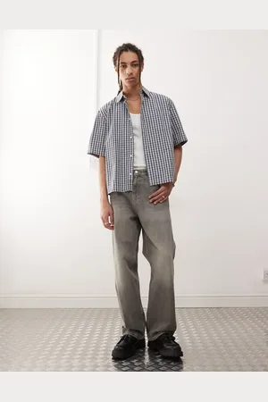 Weekday Galaxy baggy fit straight leg jeans in canyon wash