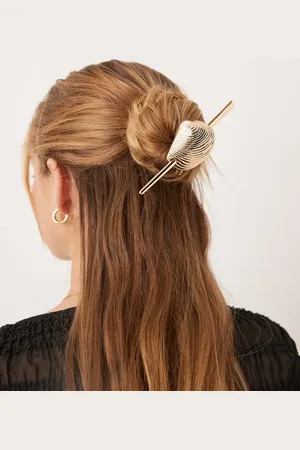 ASOS Hair pin with shell cuff in tone