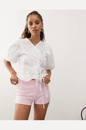 Reclaimed Jersey micro short co-ord in light - LPINK