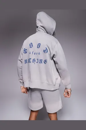 Good For Nothing Co-ord zip up hoodie with back print in