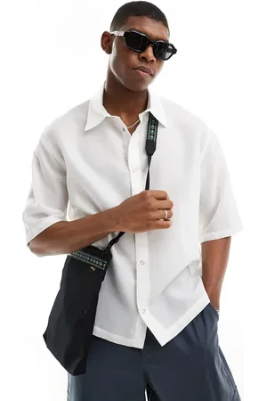 Weekday Roger oversized organza shirt in