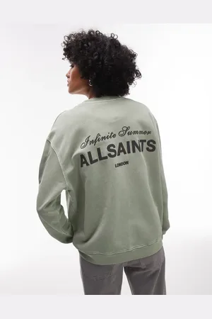 AllSaints Soleil etta sweat in abbey stone