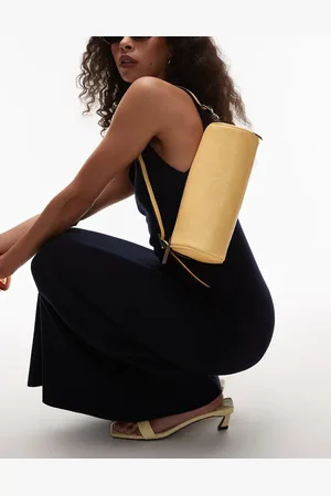 Topshop Sari barrel shoulder bag in buttermilk