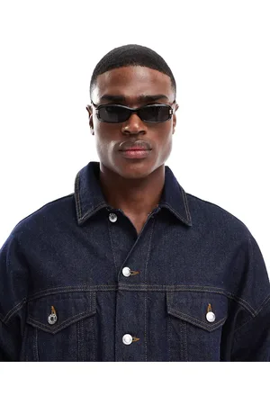 ASOS Festival racer sunglasses in with grey lens
