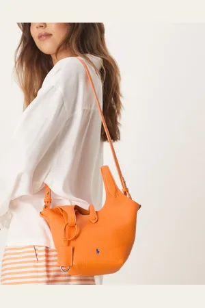 Ralph Lauren Play pebble leather small tote & crossbody in peel